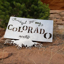 Load image into Gallery viewer, A photograph of a Colorado Roots by the metal art manufacturer Kraken Design Co.