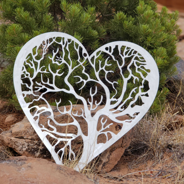 A photograph of a Tree of Life Heart 8